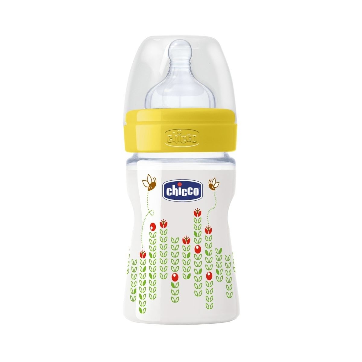 Chicco Well-Being Пляшка пластик 150 мл, соска силіконова, 0m+