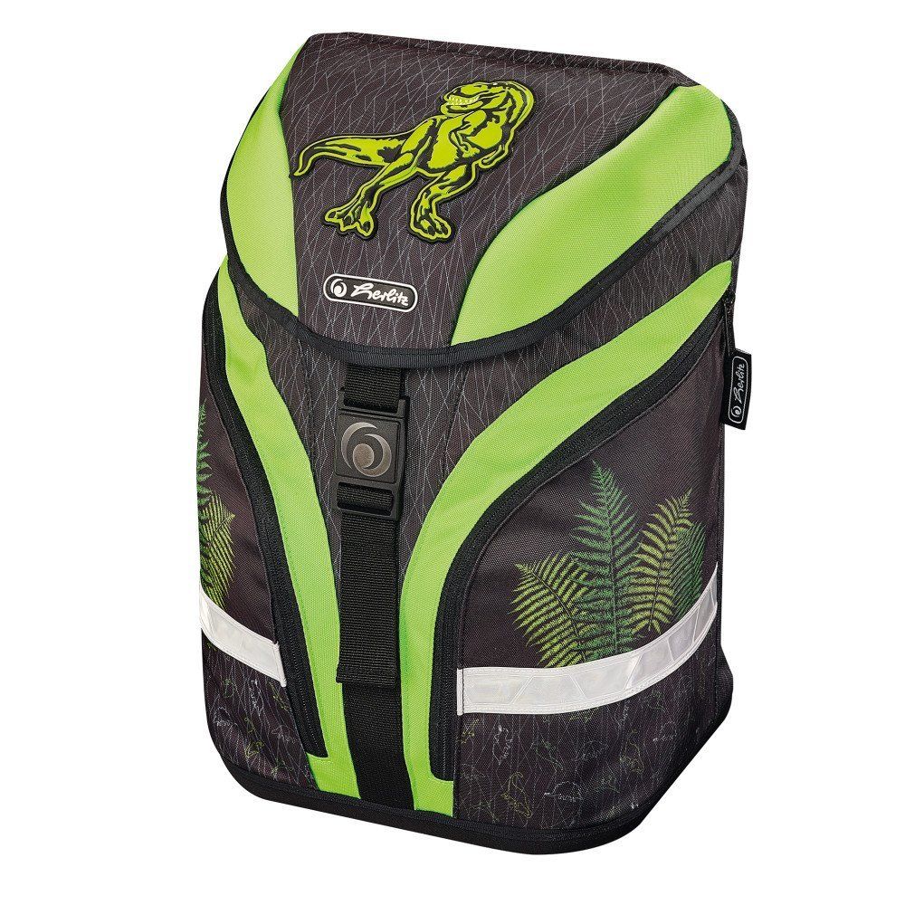 Herlitz Motion Plus Green Dino школьный ранец с наполнением