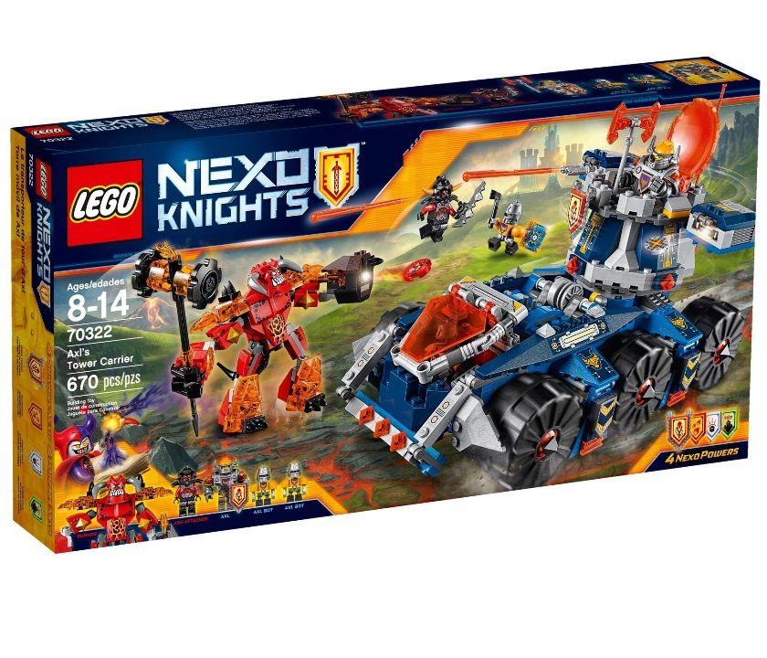 Lego Nexo Knights Башенный тягач Акселя