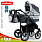 ADBOR ZIPP детская коляска 2 в 1, dark-grey-grey
