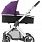 BabyStyle Oyster 2 Mirror Black універсальна коляска 2 в 1, Wild Purple
