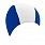 Beco 7728 шапочка для плавання тканинна, сине-белый