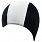 Beco 7728 шапочка для плавання тканинна, черно-белый
