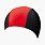 Beco 7728 шапочка для плавання тканинна, чорно-червоний