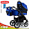 ADBOR ZIPP детская коляска 2 в 1, black-dark-blue