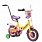 Детский двухколесный велосипед Tilly MONSTRO 12 T с ручкой, YELLOW