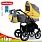 ADBOR ZIPP детская коляска 2 в 1, grey-yellow