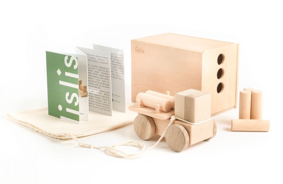 Lislis "Лісовоз Малий" дерев'яна іграшка