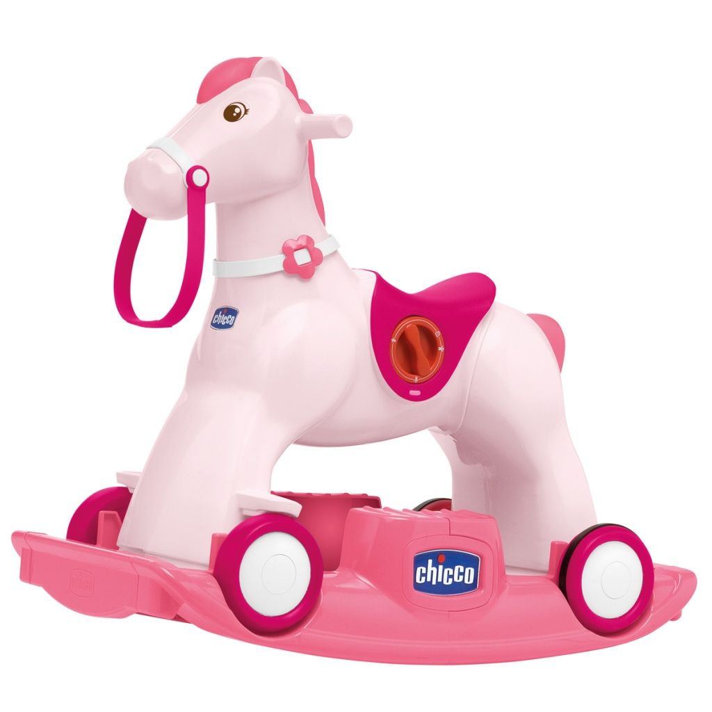 Розовая лошадка для катания "Родео" от Chicco