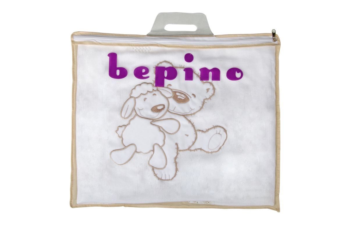 Bepino Мишка и овечка плед вязанный с аппликацией