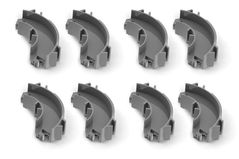 Hexbug Habitat Curved Parts вісім поворотних елементів конструктора-нанодрома