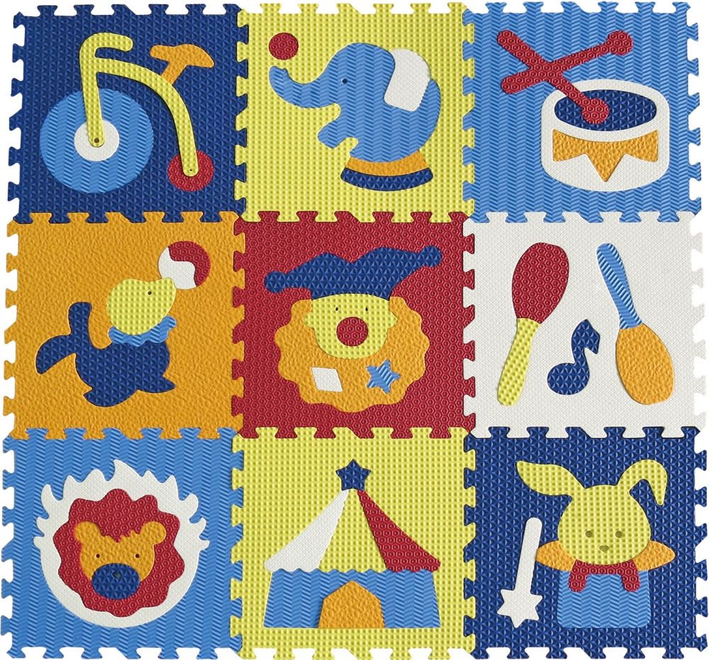 BabyGreat Дивовижний цирк дитячий ігровий килимок-пазл
