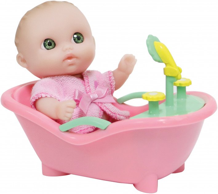 Пупс JC Toys Малыш с ванночкой 13 см
