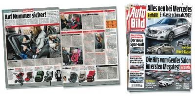 Безпечні автокрісла, рекомендовані експертами журналу Auto Bild