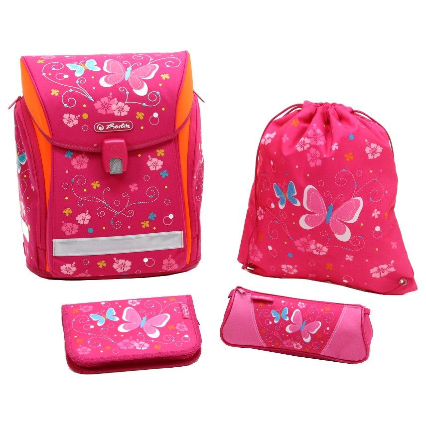 Herlitz Midi Plus Butterfly школьный рюкзак с наполнением