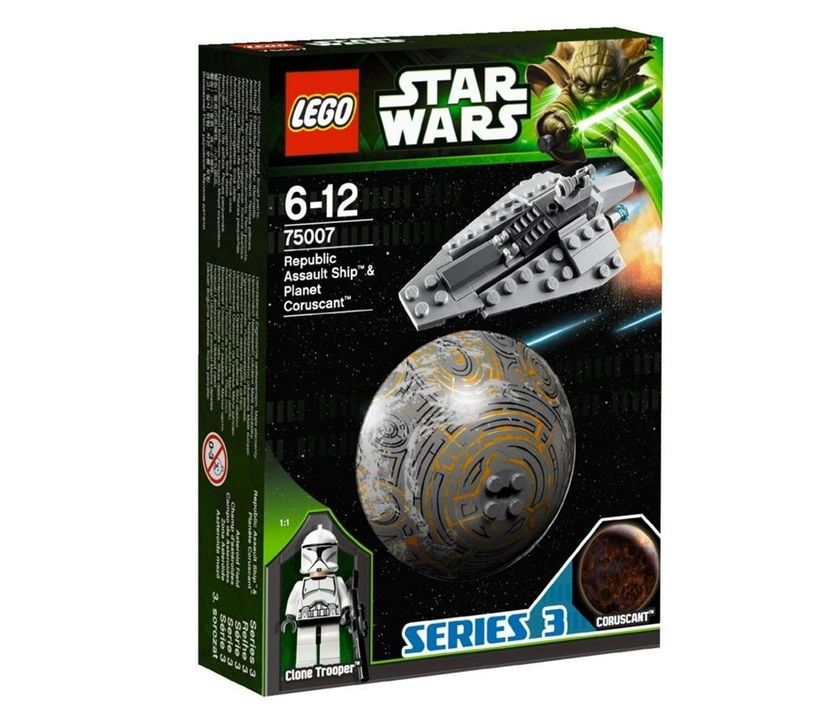 Lego Star Wars "Республиканский боевой корабль и планета Корусант" конструктор