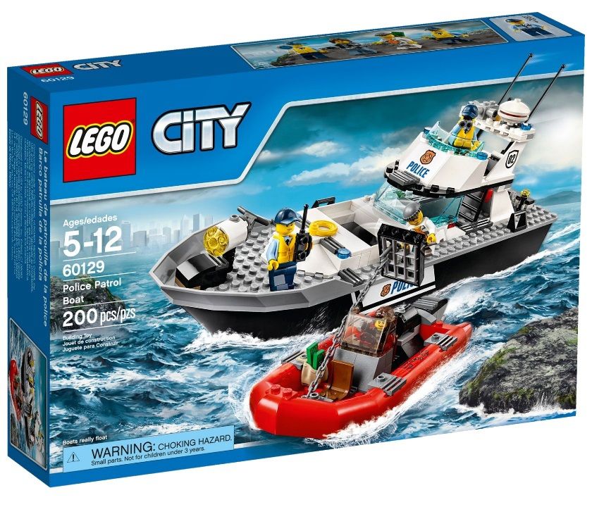 Lego City Полицейский патрульный катер конструктор
