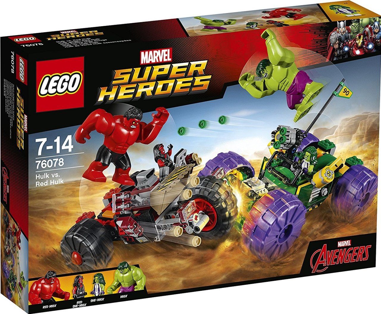 Lego Super Heroes Халк против Красного Халка
