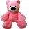 Алина  «Бублик» ведмідь сидячий 45 см., pink