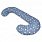 Подушка для вагітних та годуючих мам Ceba Physio Duo Denim Style, Stars blue, голубой