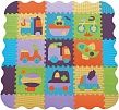 BabyGreat Швидкий транспорт дитячий ігровий килимок-пазл з бортиком