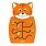 Viga Toys Кот с цифрами настенная игрушка бизиборд, оранжевый