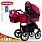 ADBOR ZIPP детская коляска 2 в 1, black-red