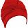 Beco тканинна жіноча шапочка для плавання(7528), червона