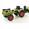 Falk Class Arion 2040N Детский трактор на педалях с прицепом, передним и задним ковшами (зеленый)