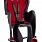 Bellelli Mr Fox Relax B-fix кресло для велосипеда (на багажник), серое с красной подкладкой