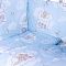 Qvatro Lux Економ 2 ведмедики на хмарі з дитиною постільна білизна 8 елементів (не підігнаний малюнок на тканині)