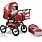Trans Baby коляска-трансформер "Вітязь", 15-16 (червоний-металік)