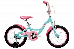 Детский Велосипед  Pride Alice 16" мятный-розовый-малиновый 2017 для девочки