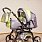 Trans baby Rover детская коляска-трансформер, серый-салатовый