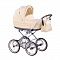 Roan Marita Prestige универсальная детская коляска (хромированная рама+ большие белые колеса)