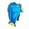 Trunki PaddlePak Дитячий рюкзак  , PaddlePak Tang Fish Blue