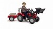 Детский трактор на педалях с прицепом и передним ковшом Falk 3020AM MACCORMICK