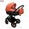MIKRUS CRUISER детская универсальная коляска 2 в 1, orange-black