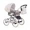 Roan Marita Prestige универсальная детская коляска (хромированная рама+ большие белые колеса)