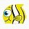 Beco яркая детская шапочка для плавания , рыбка желтая