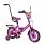 Дитячий двоколісний велосипед Tilly MONSTRO 12 T з ручкою, PURPLE