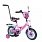 Детский двухколесный велосипед Tilly MONSTRO 12 T с ручкой, PINK