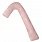 Подушка для беременных и кормления ребенка Г-образная 150см со съемным чехлом, розовый