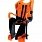 Bellelli Tiger Сlamp кресло для велосипеда на багажник, оранжево-черное