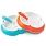 BabyBjörn Baby Plate and Spoon 2-pack дитячий набір  двох тарiлок з ложками, Orange-Turquoise ( оранжевый и бирюзовый)