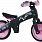 Bellelli B-Bip Беговел-велосипед , чёрный с розовыми колёсами