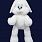 Аліна "Сніжок" зайчишка м'яка іграшка 90см (+30см вушка), white