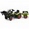 Falk Class Arion 2040N Дитячий трактор на педалях з причепом, переднім і заднім ковшами (зелений)