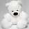 Алина «Бублик» ведмедик сидячий 200 см., white