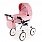 Іграшкова коляска для ляльок Adbor Viki, світло рожевий